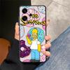 Phone Cover Case for Oppo A76 F9 F11 F29 A93 A98 A96 A74 A84 A78 Reno 4F 5 6 7 8 10 11 14 A83 S-simpsons Donut