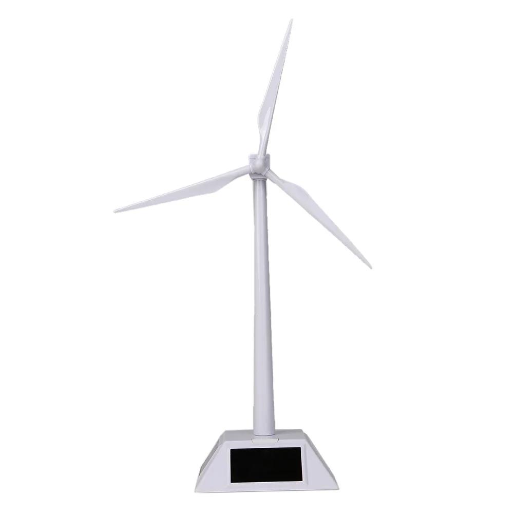 

Solar Powered Windmill Desktop Model Mini Wind Turbine Farm Decor Renewable Energy STEM Educational Science Toy Gift for Kids