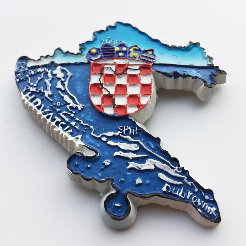 Kroatien Reisekühlschrankmagnete Trogir Tourismus Souvenirs Magnetische Aufkleber für Pinnwand Kühlschrankaufkleber Heimdekoration