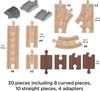 Mattel Thomas the Tank Engine Wooden Railway Create Your Own Straight Curved Extension Rail Set Sold HDX06 Series Course! & (Vehicles Separately)