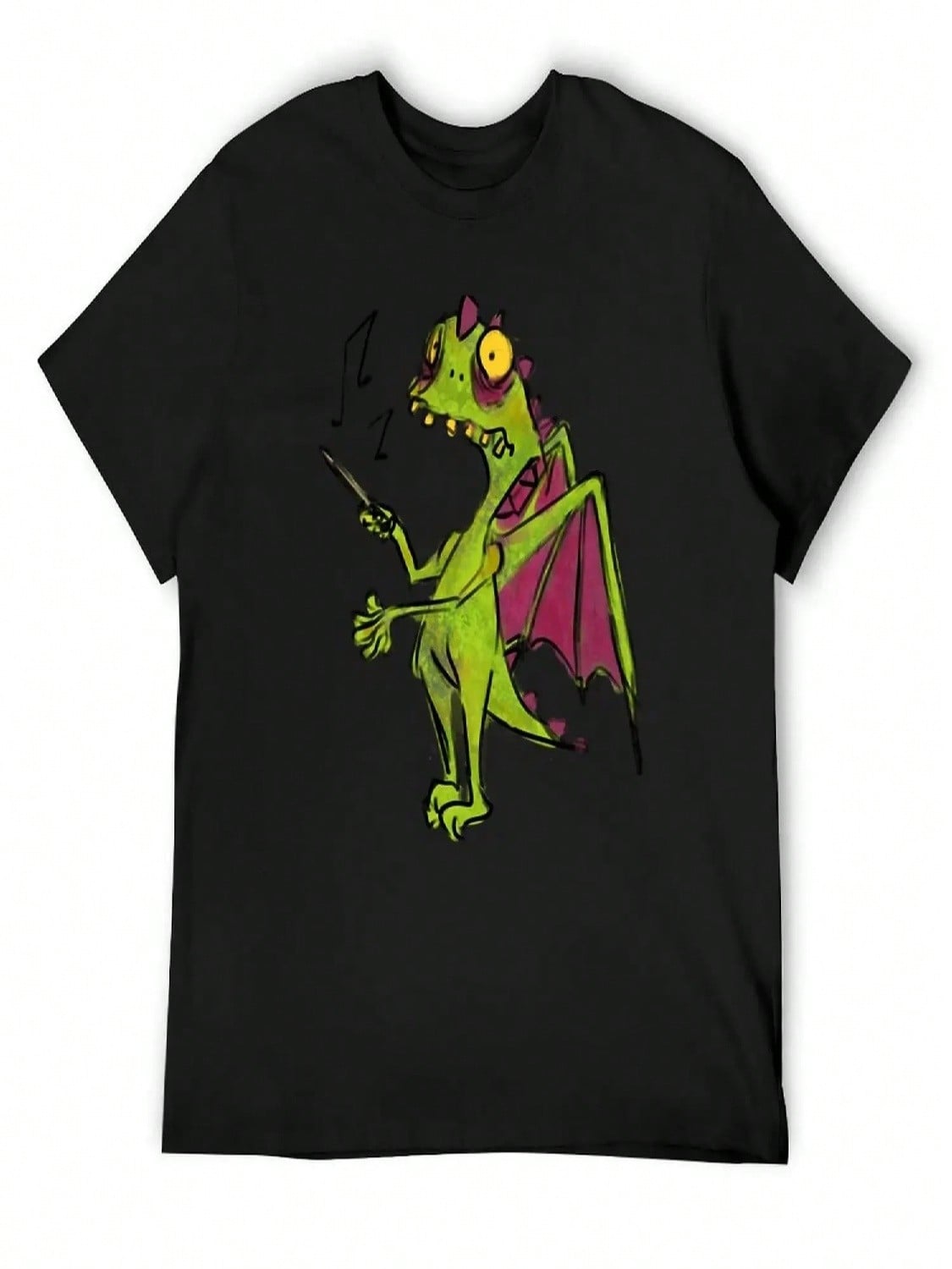 Conducting Dragon Fella T-Shirt Valentines Clothes Anime T Shirts Cute Tops Outfits For unisex S разноцветный