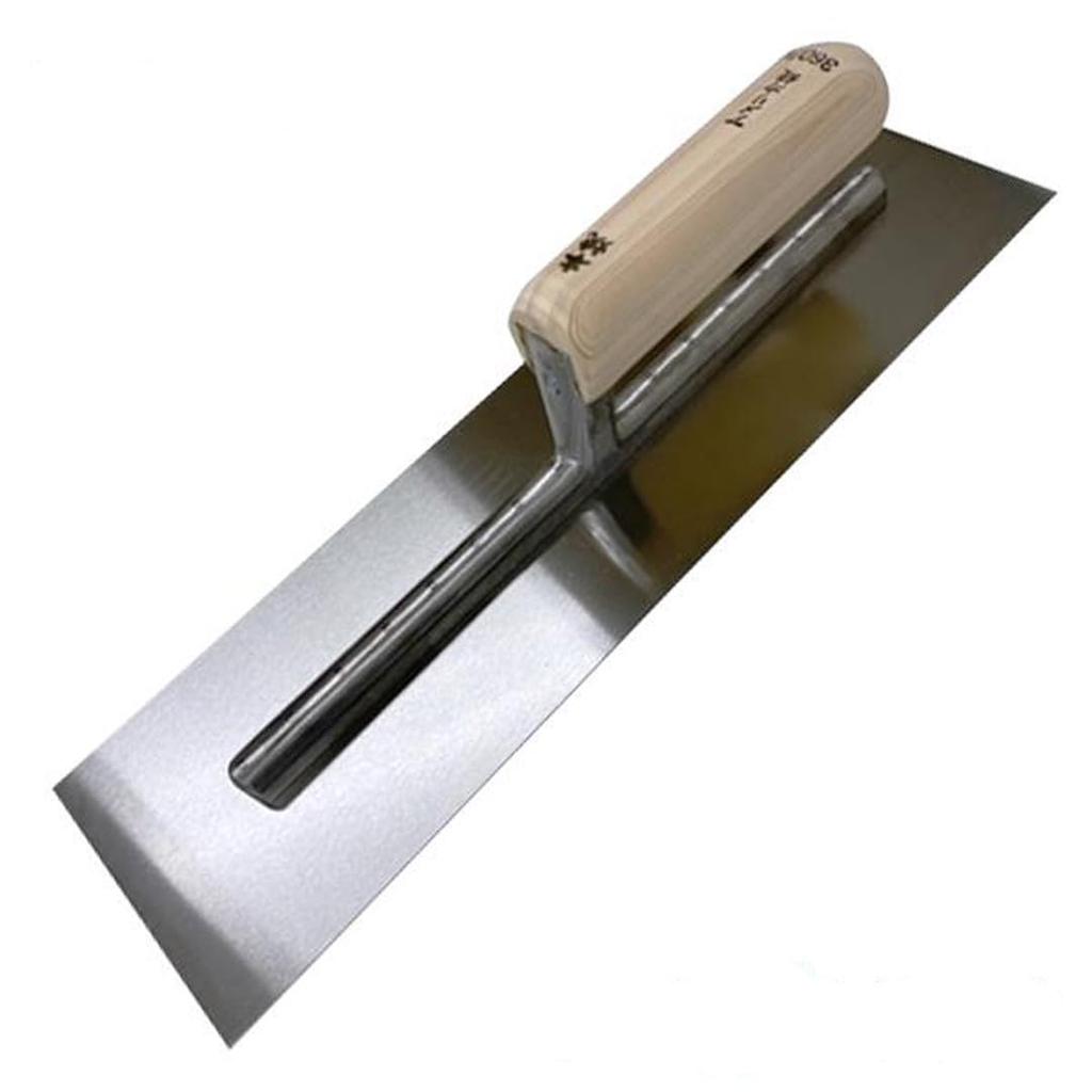 SHIBASHO Honyaki American for Mortar and Concrete Trowel Trowel, 390mm, Square, Plastering, Trowel, (1 Piece)