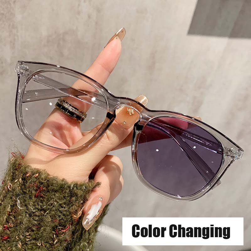 Photochromic Spectacles Optical Glasses Indoor Outdoor Color Changing Eyewear UV protection Blue Light Blocking Computer Glasses