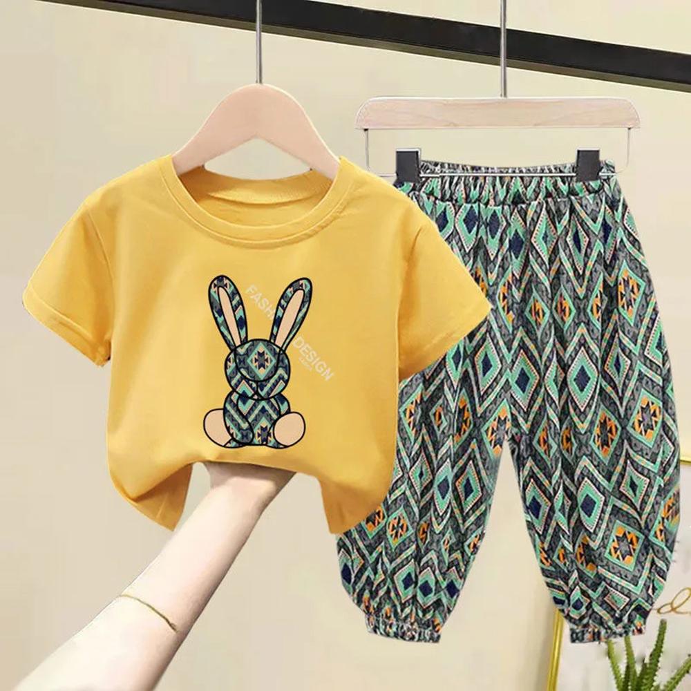 Girls Summer Sleeveless Suit Summer Girls Fashion Korean Version of The Cute Polka Dot Girls Two-piece Suit