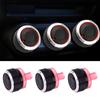 Set Of 3 Air Conditioning Climate Control Knob Button Switch Easy Installation For Peugeot 206 207 Car Interior Comfort
