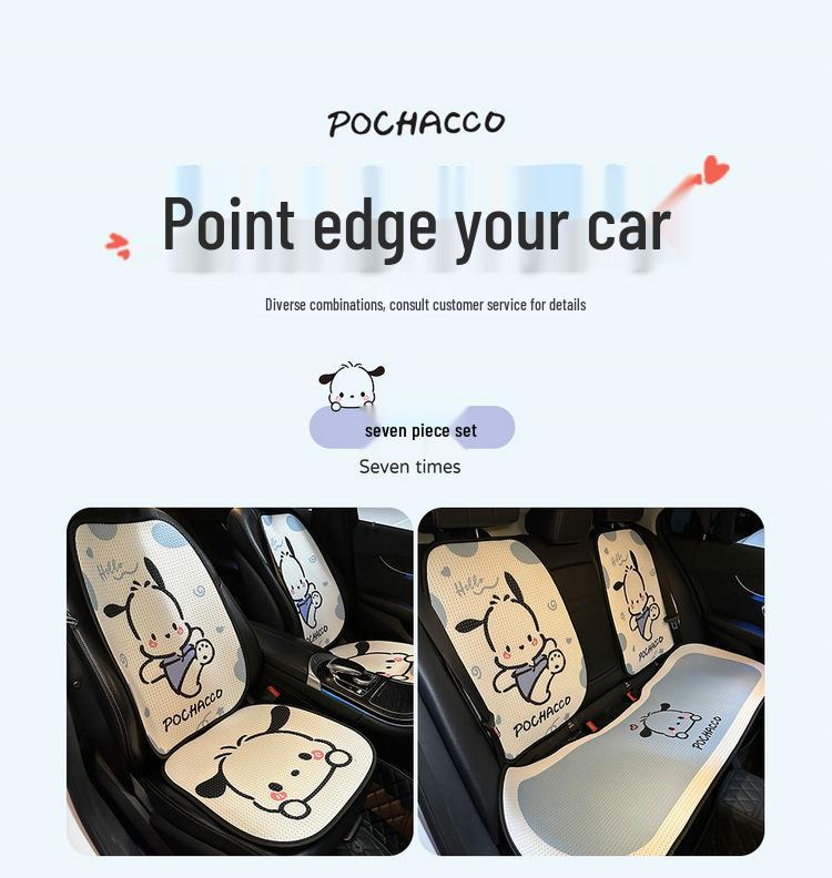 Perna Scaun Auto pentru Câini Pacha: Design Universal Desene Animate, Husă Semi-Wrap pentru Dame pentru Toate Sezoanele