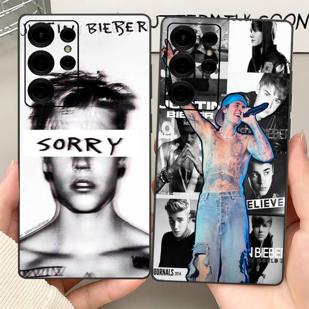 Singer Justin B-Bieber Phone Case For Samsung S 24 Fe 25 Ultra Plus 20 Lite 21 30 22 23 24 22 Ultra 5G Fundas