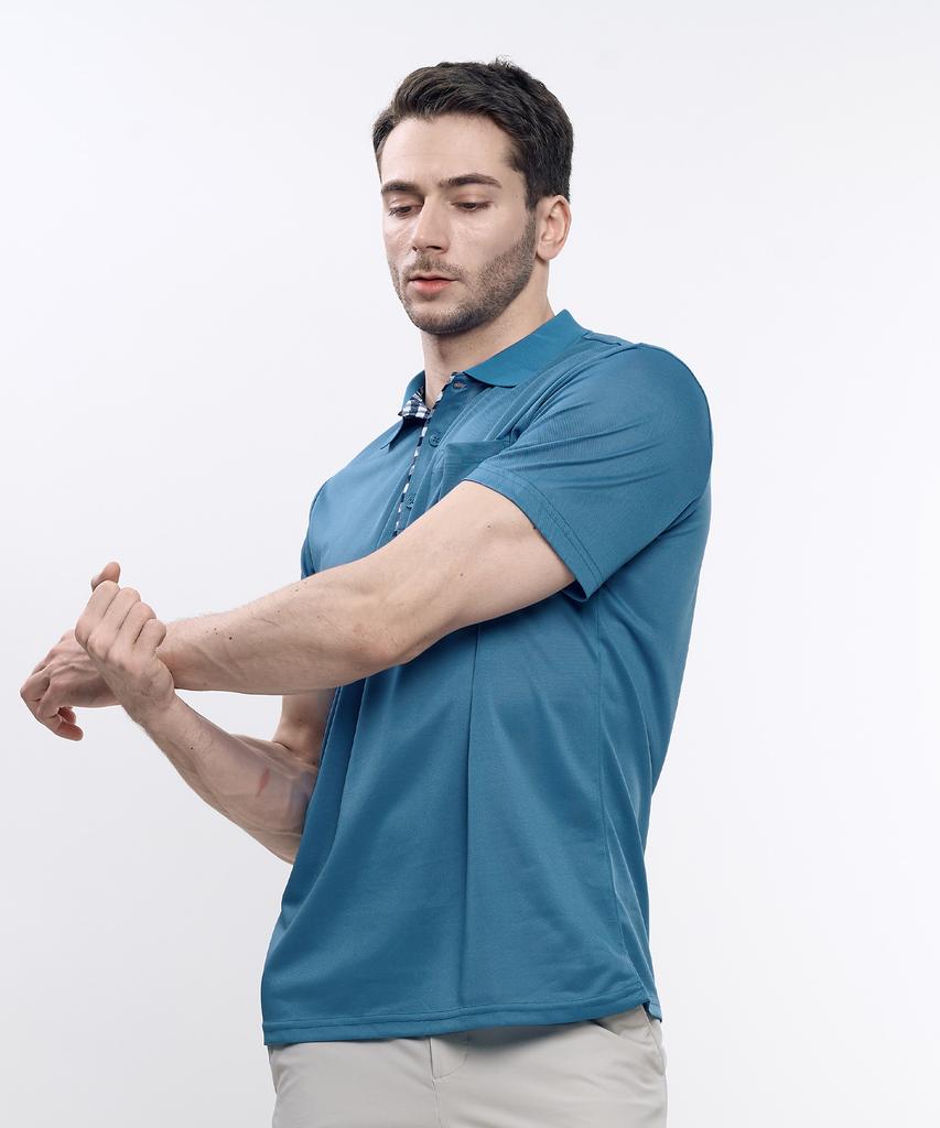 EXTRASPORTY Lighthearted Step Men'S Pk Short Sleeve Collared T-Shirt 6 Colors (Type A)