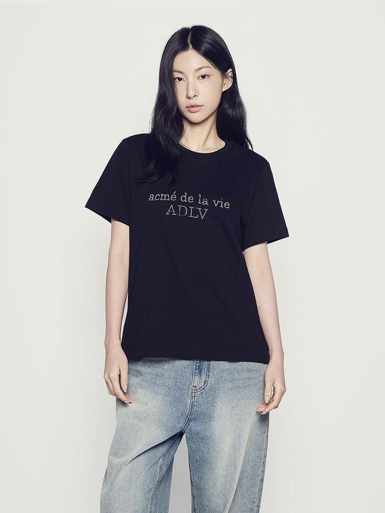 ACME DE LA VIE Woman Cubic Basic Logo Short Sleeve T-Shirt (2 Color)