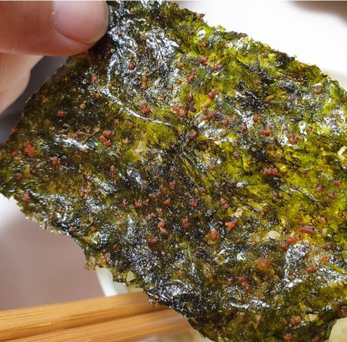 Hadong Green Tea Seaweed Snack with Pollack Roe – Korean Gourmet Crispy Laver (8 / 16 Pcs)