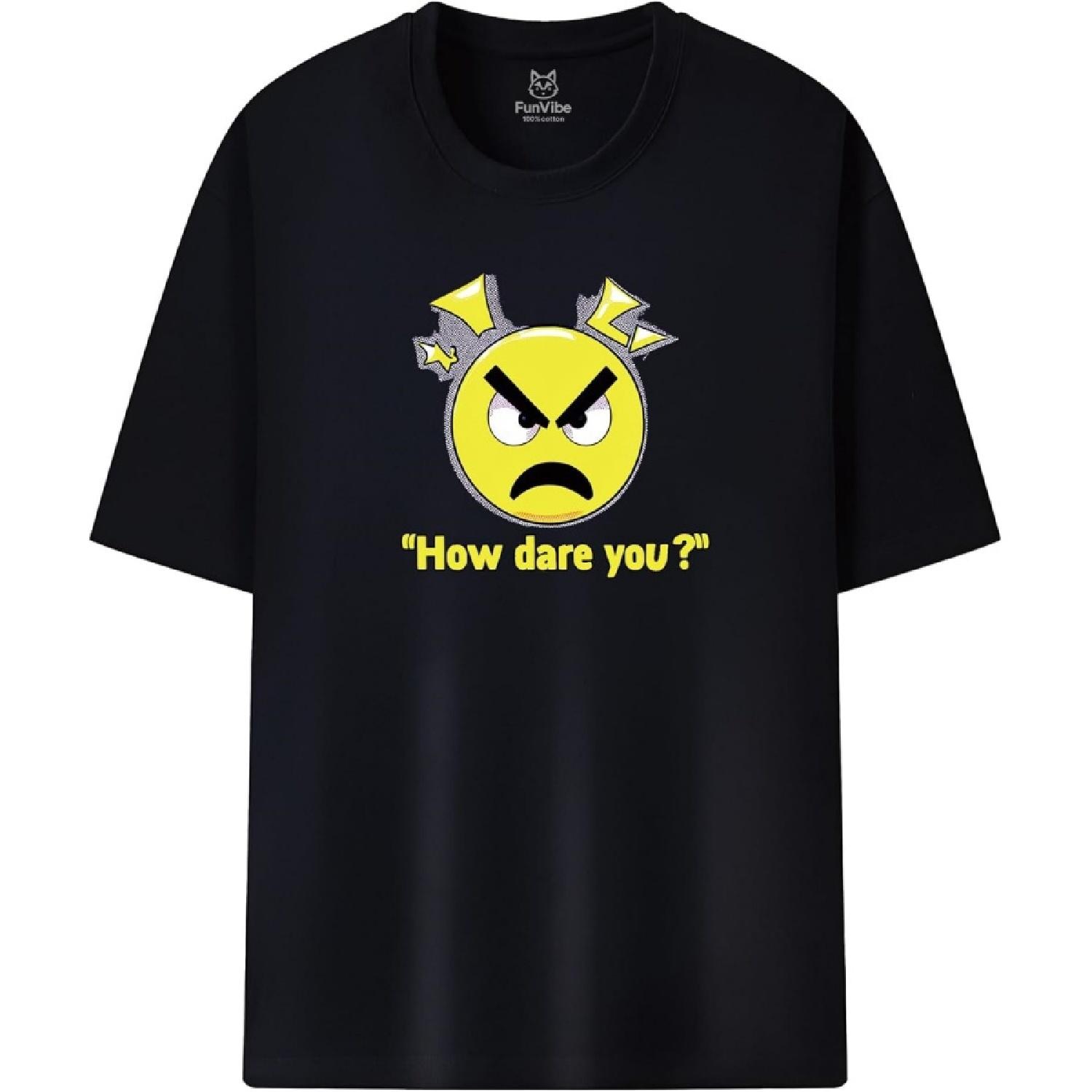 

Fun Vibe Funny Shirt Cool Meme Silly Joke Humorous Tee Embarrassing Graphic Visual Gaming Pattern T-Shirt 100% Cotton Shirt(1) XXXXXL чорний