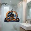 Outdoor Balcony Window Stickers Halloween Pumpkin Haunted House Static Stickers Waterproof PVC Castle Easy Application Decals Decals Removable