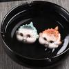 Creative Cute Lucky Bubble Fish Desktop Tea Pet,Puffer Fish Ornament Landscaping Boutique Ceremony Tea Table Decorated