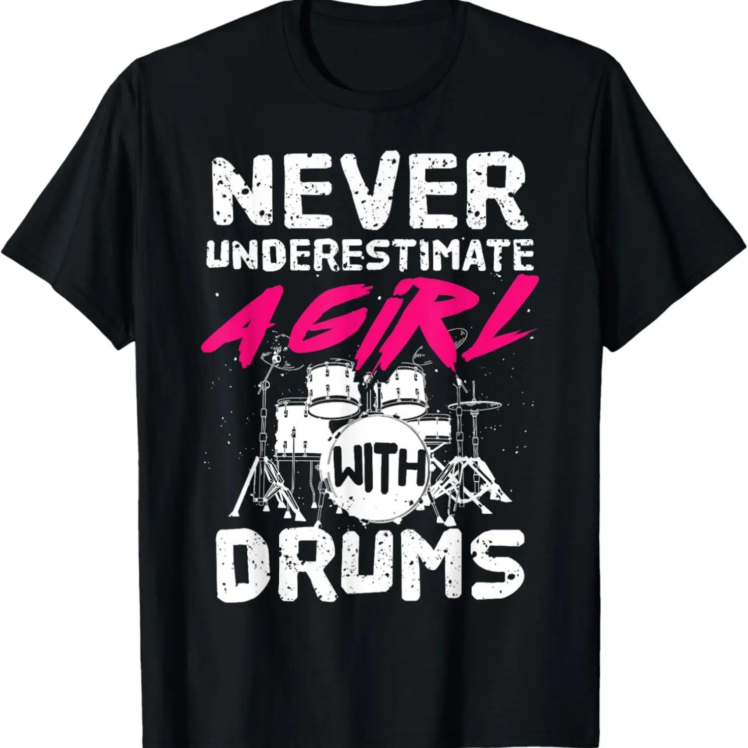 Sunset Drammer I Destroy Silence Drum T-Shirt S чёрный