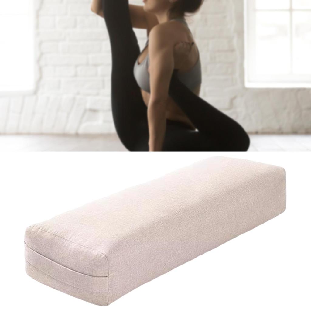 Yoga Bolster Pillow Multifunctional Practical Portable Long Yoga Pillow Women Easy to Clean Yin Yoga Comfort Cushion with Handle