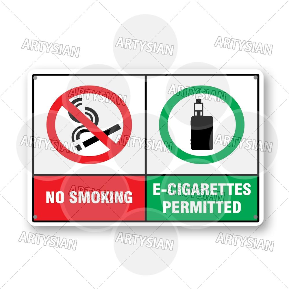 No Smoking Metal Sign Smoke Free Prohibition Warning Sign No Vaping Smokefree Plaque