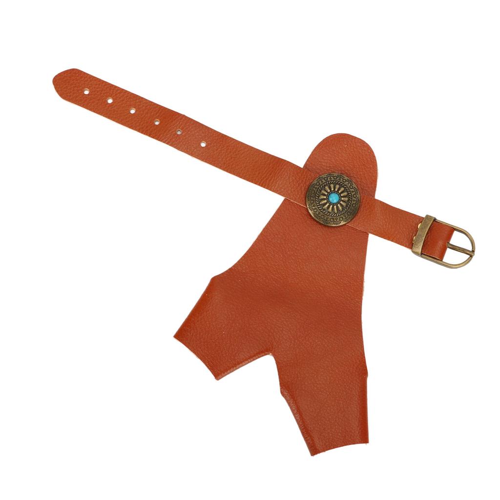 Archery Hand Guard PU Leather   Strap Vintage Rivet Decoration Hand Protector Glove