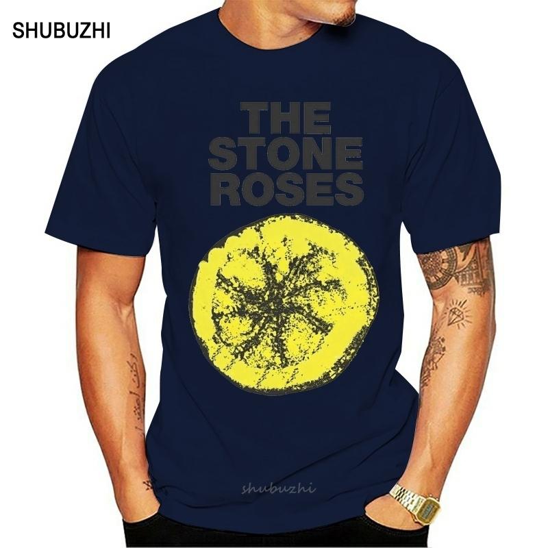 Print T Shirt Fashion Short Sleeve The Stone Roses Mens Lemon 1989 Tour T Shirt men cotton tshirt summer brand teeshirt S