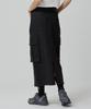 Mc Wood Gun Ronas 7994 Big Pocket Black Denim Long Skirt