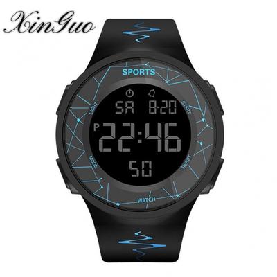 Wasserdichte leuchtende elektronische Uhr Männer einfache weibliche Studenten Kinder multifunktionale Sportuhr
