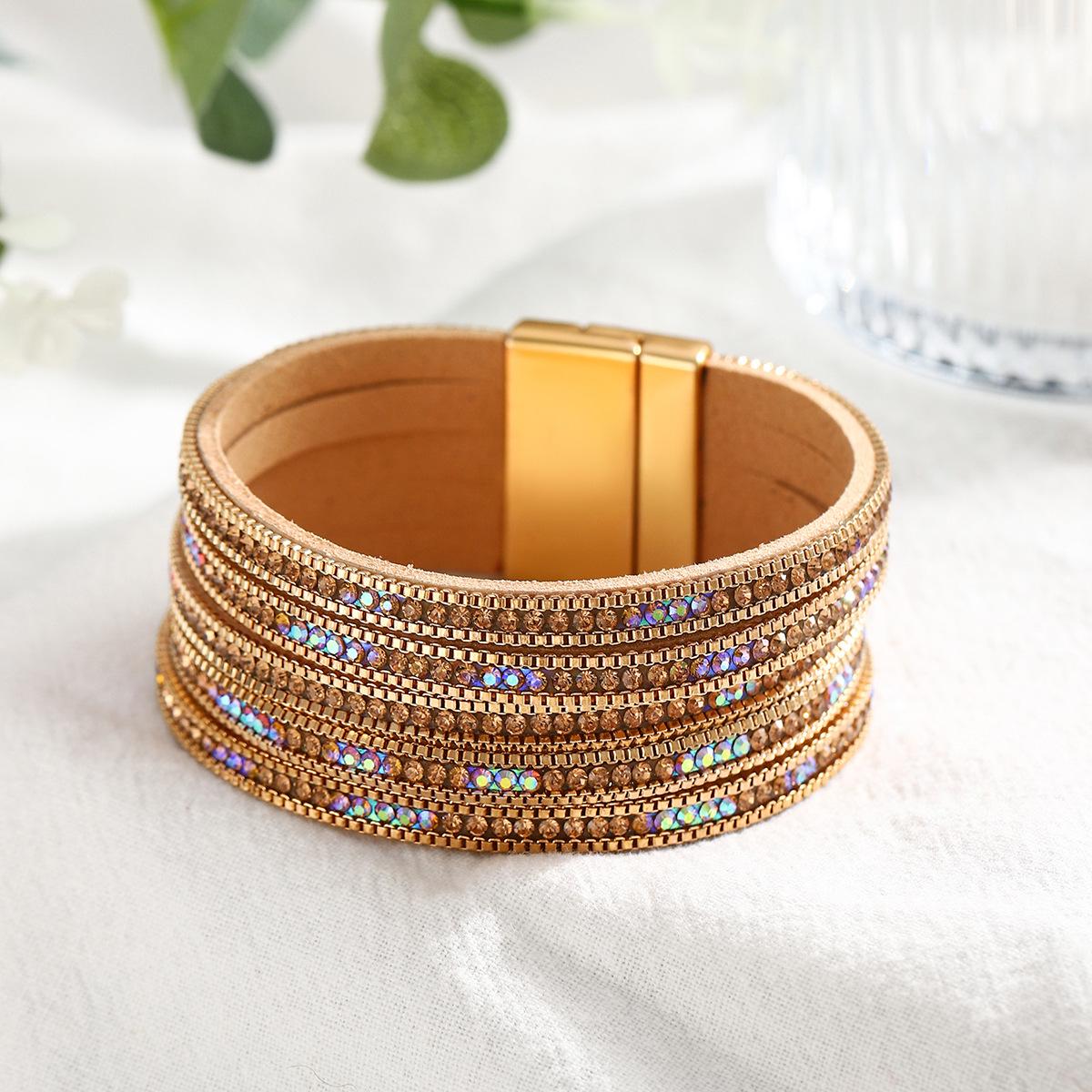 Европейско-американский трендовый браслет с полным бриллиантом, высококлассное универсальное нишевое женское украшение - Рекомендация на Рождество