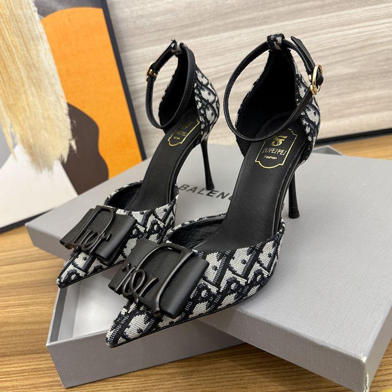 Women's WD 2024 Summer High Stiletto Heels - Comfortable All-Day Wear, Versatile One-Strap Design