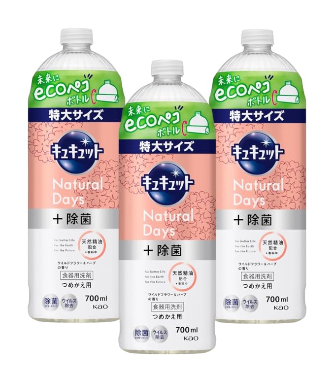 

Cucute Natural Days дезинфицирующий аромат диких цветов, сменный блок 700 мл x 3 набора [оптовая закупка] + &