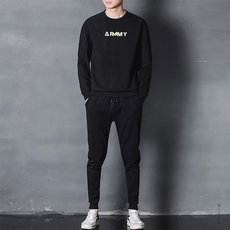 winter round neck sweater suit 