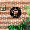 Trendy Custom Metal Headset Wall Art Family Name Sign Flexible Mount Outdoor Holiday Gift Battery Free