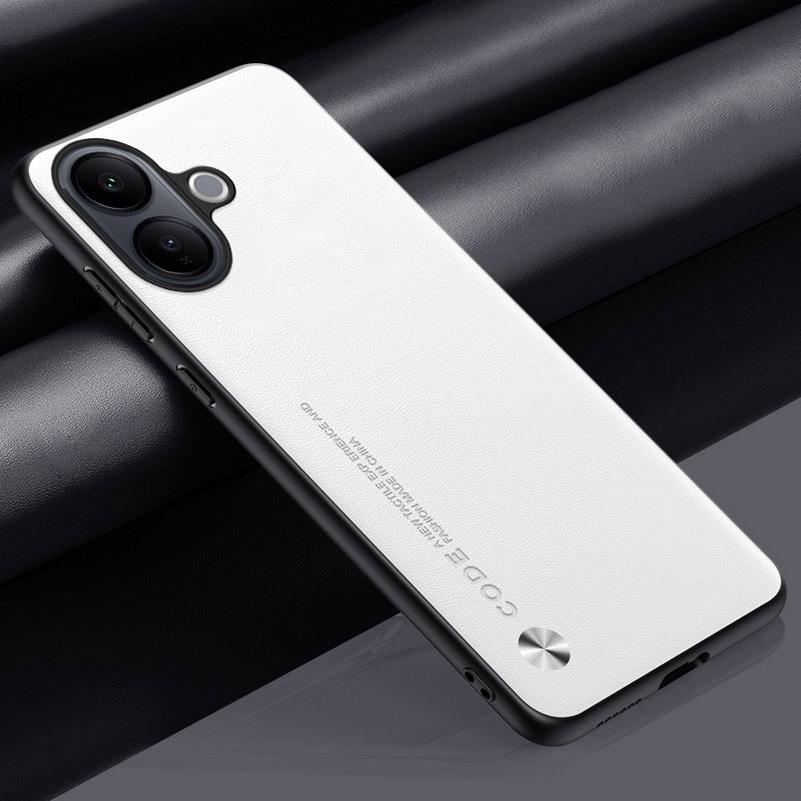 Plain Leather Case For VIVO V60 Lite V60 5G V50 Lite v50 V40 Pro V40 Lite V40e V30 Pro V29 V27 Pro Hard Camera Protect Cover