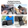 For Samsung Galaxy S25 Ultra Case Compatible with MagSafe Leather Back Phone Cover with Detachable Card Bag