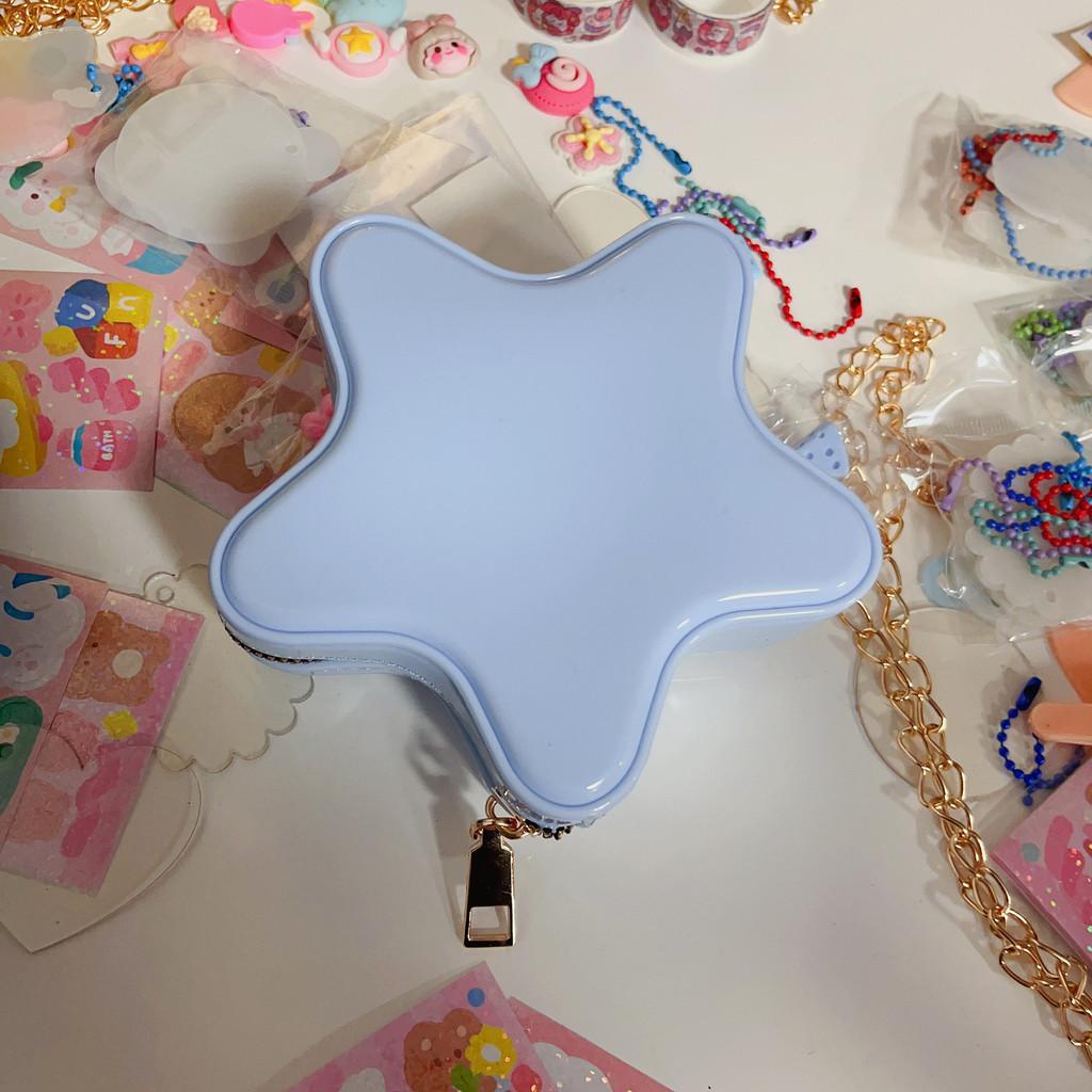 Star Appearance Heartshaped Pvc Cute Jelly Crossbody Bag For Casual Travel