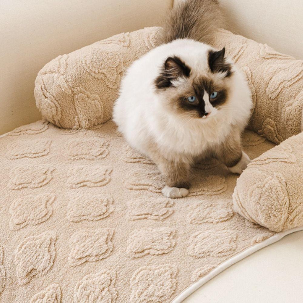 Thickened Pet Plush Blanket Self-heating Warm Pet Mattress Pet Sofa Bed  for Autumn Winter
