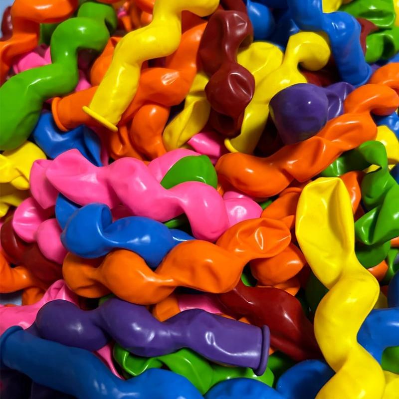 20/30/50Pcs Spiral Long Balloon Colorful Twist DIY Latex Balloon Wedding Happy Birthday Party Decoration Kids Favors Toys Gift