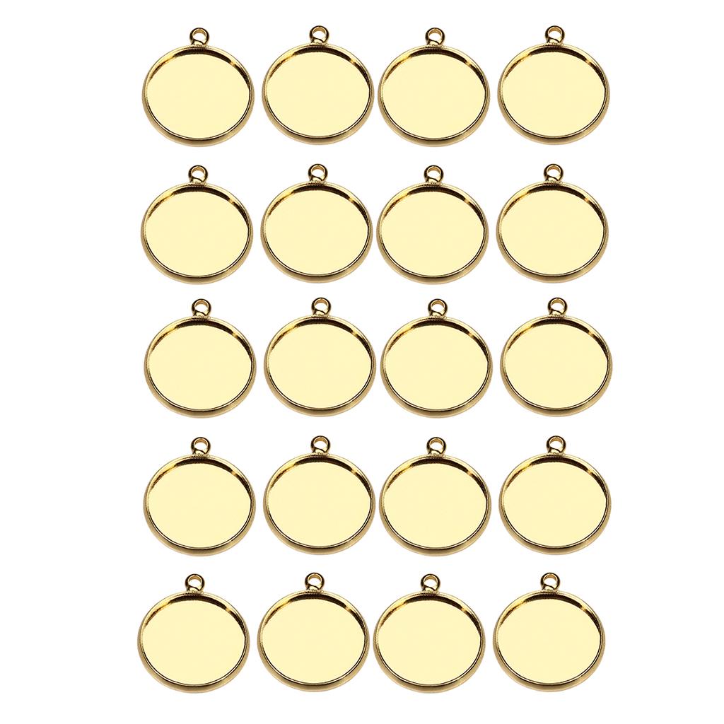 

20 шт. 10/12/14/16 мм латунные круглые пустые подставки для кабошона 10 мм 16mm золотистый