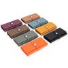 Long Genuine Leather Wallet Women's Folding Large Capacity Wallet New Soft Cowhide Women's Clutch Phone Holder Wallet
