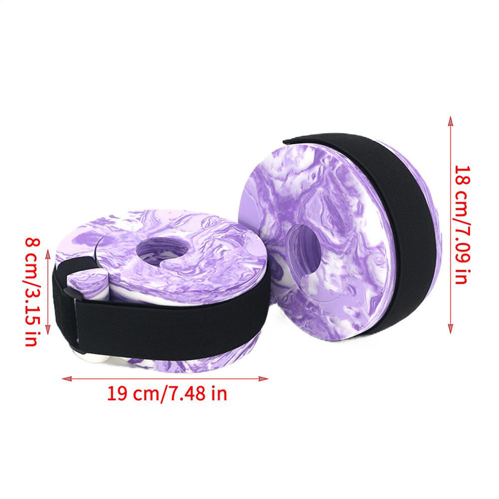 1Pair EVA Foam Swimming Float Ring Water Aerobics Exercise Aquatic Cuffs for Ankle Arm Adults Children Swimming Fitness Training фиолетовый