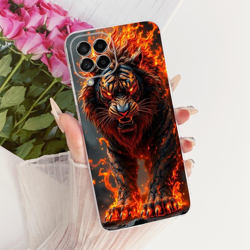 Clear For Samsung M53 5G Case Luxury Fashion Butterfly Funny Cute Painted Cover For Samsung Galaxy M53 5G SM-M536B Casing