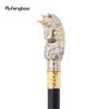 Golden White Horse Fashion Walking Stick Decorative Cospaly Vintage Party Fashionable Walking Cane Crosier 94.5cm