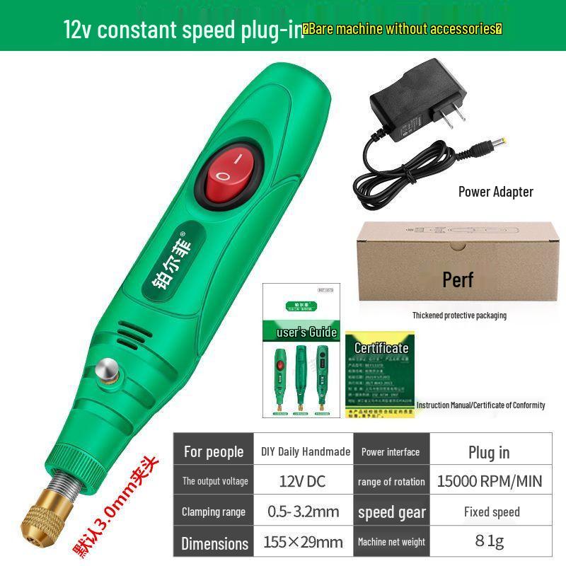 

Компактна ручна електрична шліфмашина для різьби по дереву, полірування нефриту, гравіювання та міні-свердління