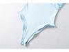 2025 European & American One-Shoulder Ruched Bodysuit: Sexy, Slim Fit Summer Top