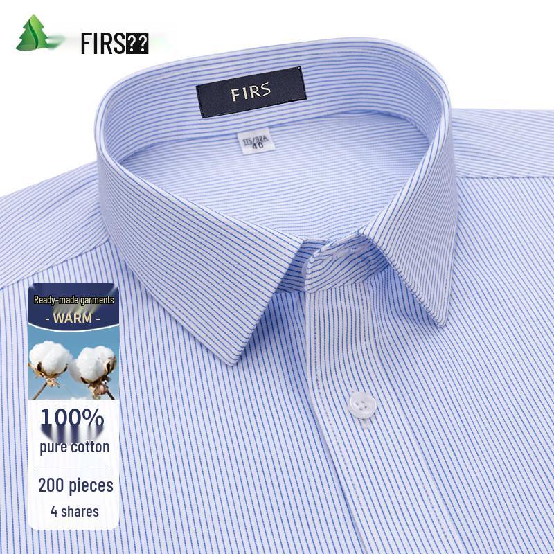 FIRS Men s 200-Count Non-Iron Pure Cotton Short Sleeve Shirt 180/104A