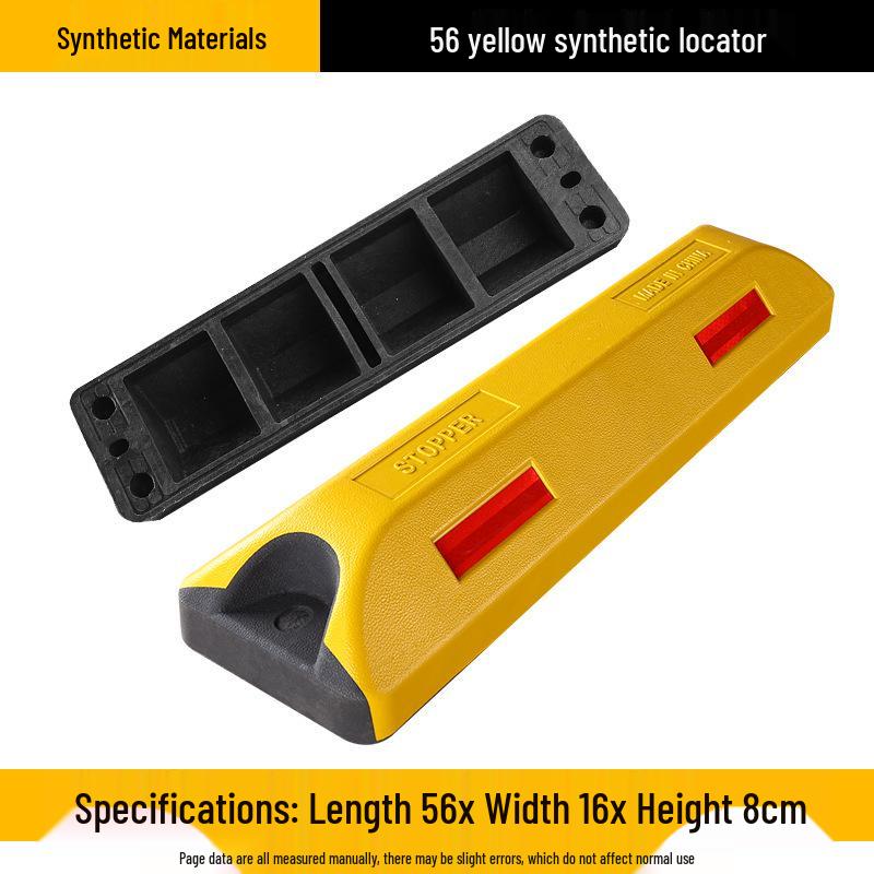 Rubber Parking Wheel Stopper: Anti-Collision PVC Wheel Limiter for Garages