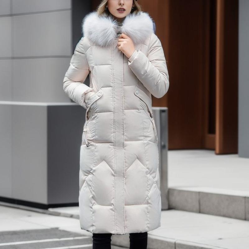 

Товсті вільні парки Жіночі модні однотонні пальто на ґудзиках Жіночі елегантні пояси на краватці Довгі бавовняні жакети Жіночі L білий