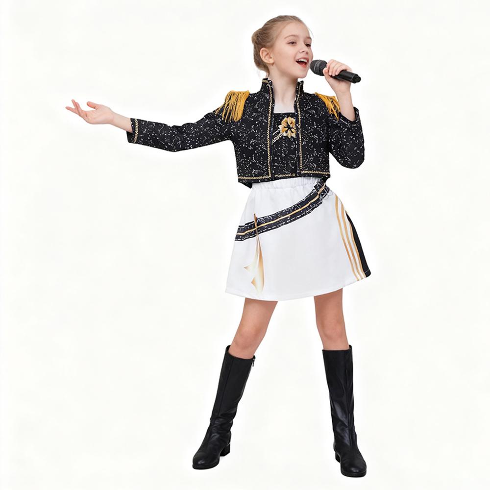 KPop Film Dämonenjäger Gleicher Stil Mädchenkleidung Kinder Halloween Cosplay Party Zoey Rumi Mira Kostüm Neu