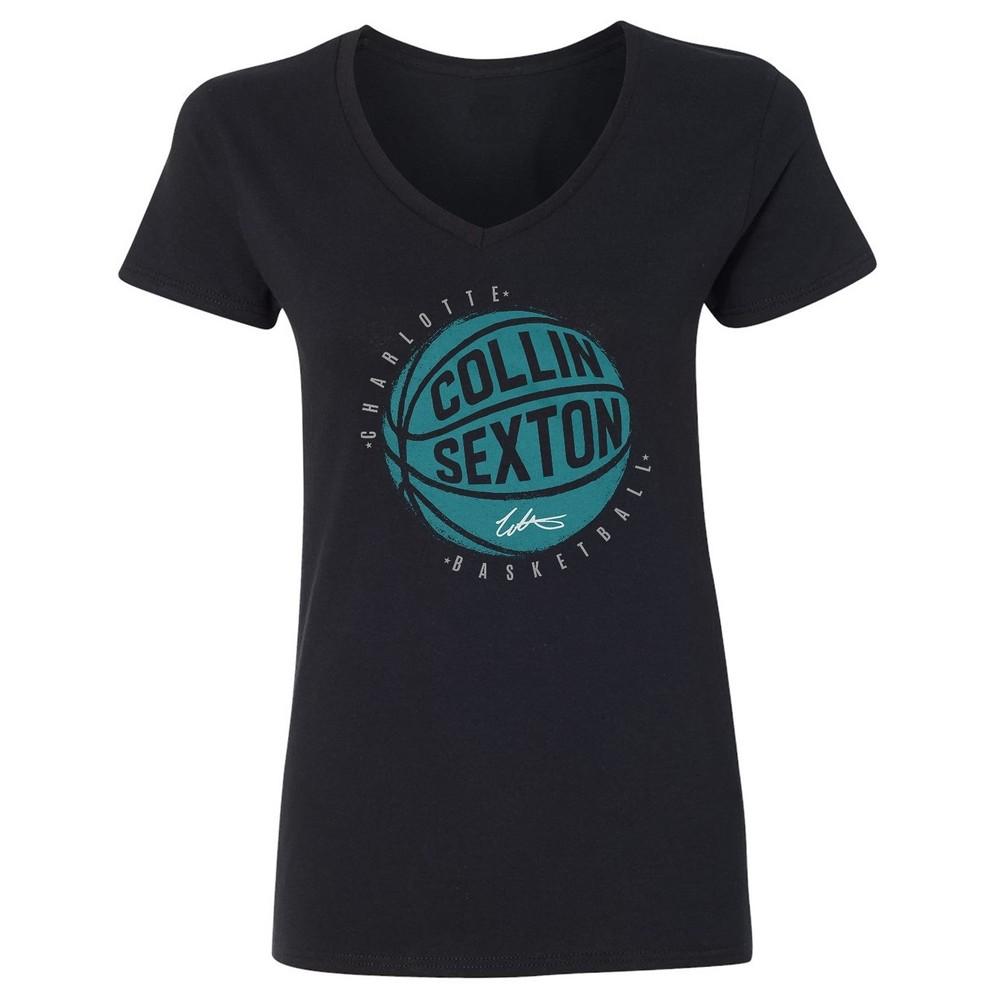 Collin Sexton Charlotte Fans Tribute - Basketball Fan Ladies  V-Neck Tshirt Unisex T-Shirt S