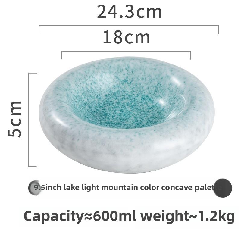 Molecular Gastronomy Tableware Appetizer Plate Sashimi Plate Creative Restaurant Circular Insulation Ceramic Dessert Plates