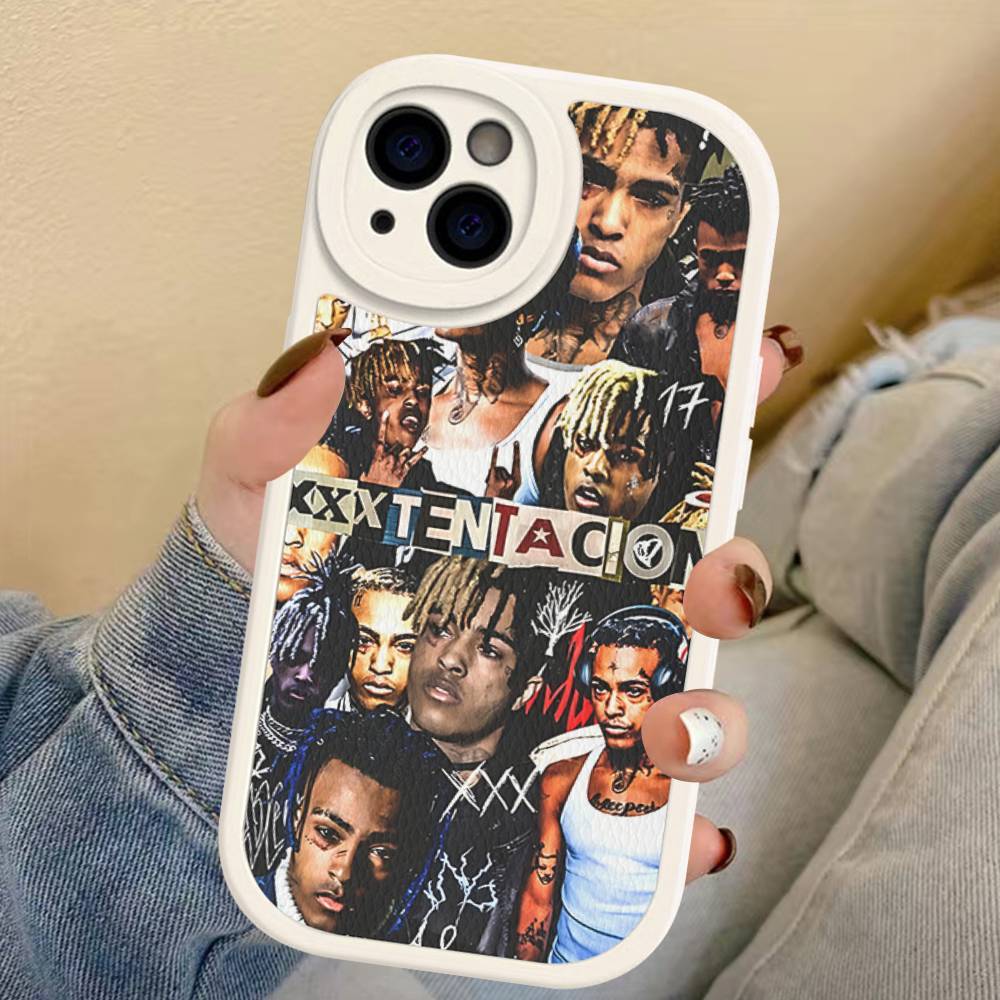 Rapper X-XXXTentacionS Phone Cover For IPhone 11 12 13 14 15 16 Pro Max Mini Plus Soft Leather Case
