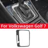 For Volkswagen Golf 7 Mk7 2013-2019 Carbon Fiber Interior Auto Gear Panel Decorative Frame Cover Trim Sticker Car Accessories