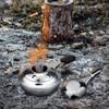 2PCS Frame Adjustable Mini Furnace Stainless Steel Burner for Outdoor Backpacking Picnic Hiking